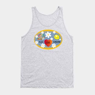 Good Vibes peace love and sunshine happiness Tank Top